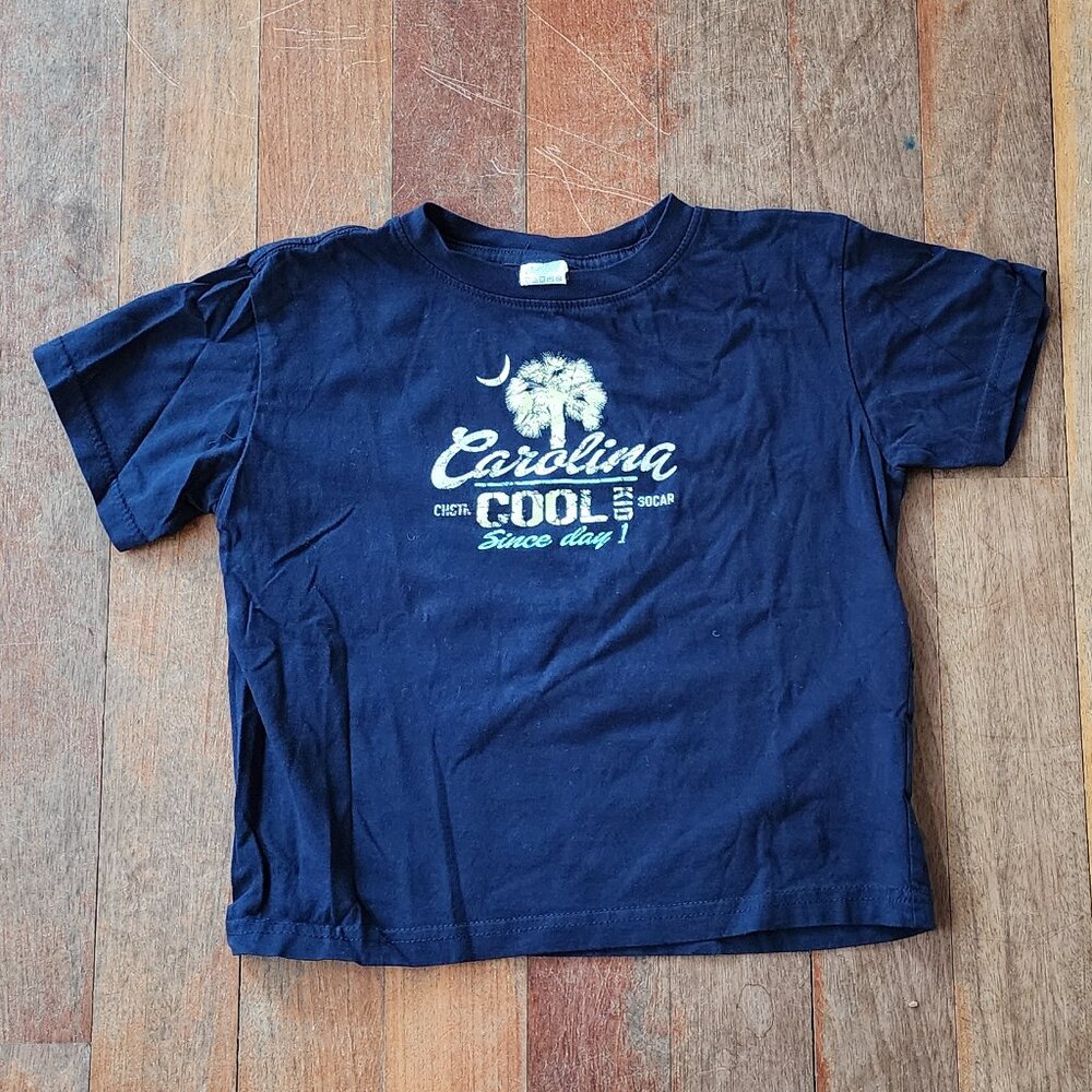 Rabbit Skins Navy "Carolina Cool Kid" Kids T-Shirt Size 5/6